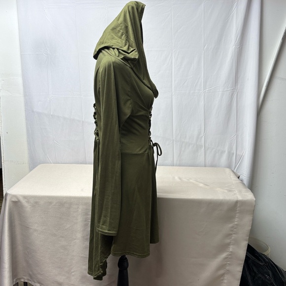 Hooded Renaisance Dress sz M - Picture 5 of 11